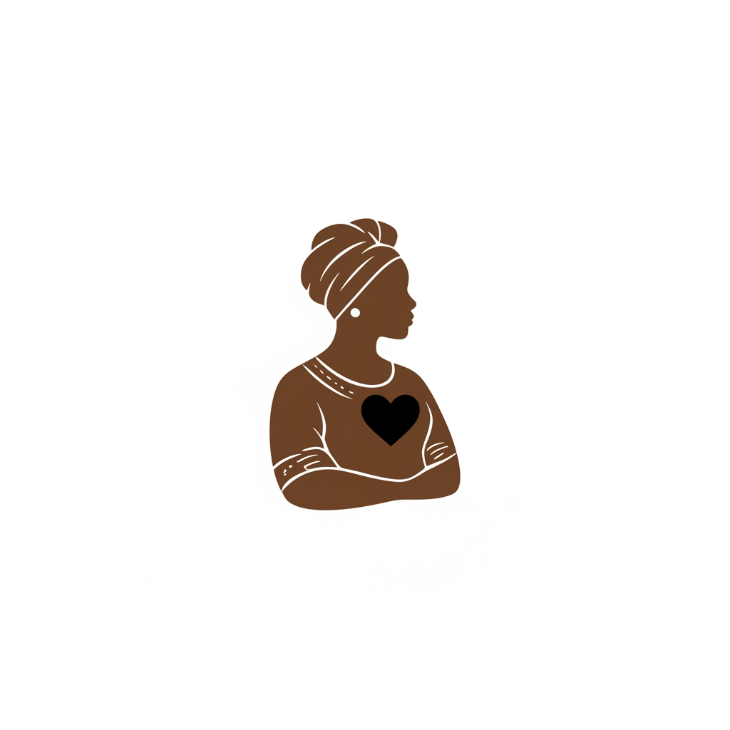 Mama na fesi silhouet correct
